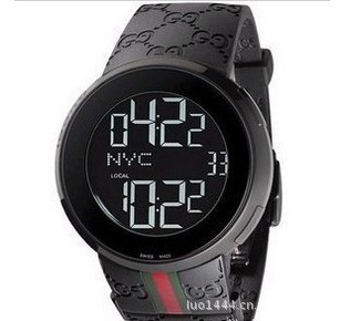 gucci 古驰手表男表 i-gucci系列 电子双时区显示