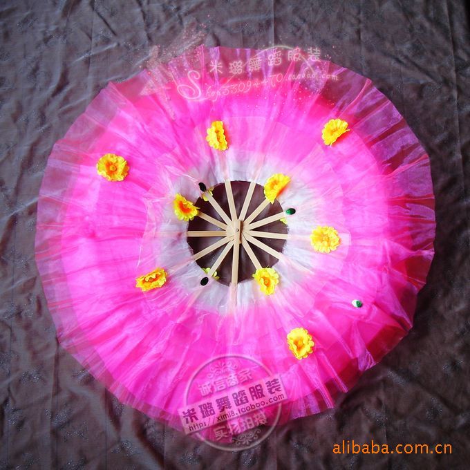 厂价混批::360度扇 圆扇 表演扇 造型扇 舞蹈表演道具