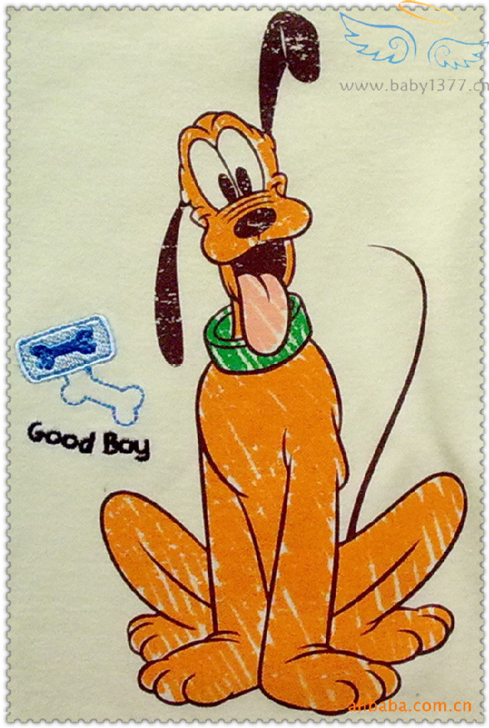 2011新款 迪斯尼disney 小狗布鲁托 全棉三角哈衣 短袖爬装