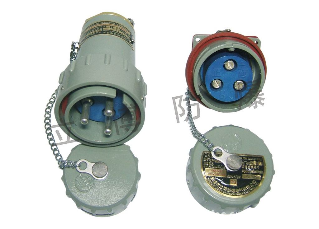 廠家直銷bj-60ayt/gz固定式無火花型防爆單相三極插頭插座