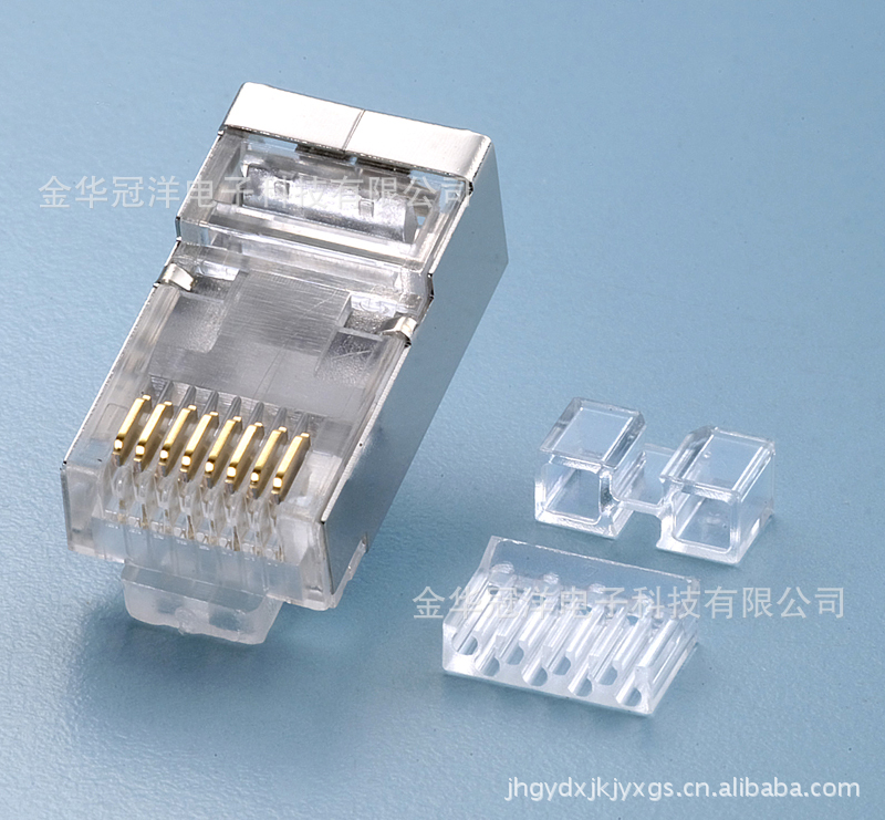 gya 超六类水晶头 高品质.阻燃.高透明