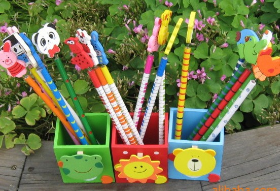 062 批发卡通造型铅笔 可爱学生文具 韩国文具木质铅笔 创意文具