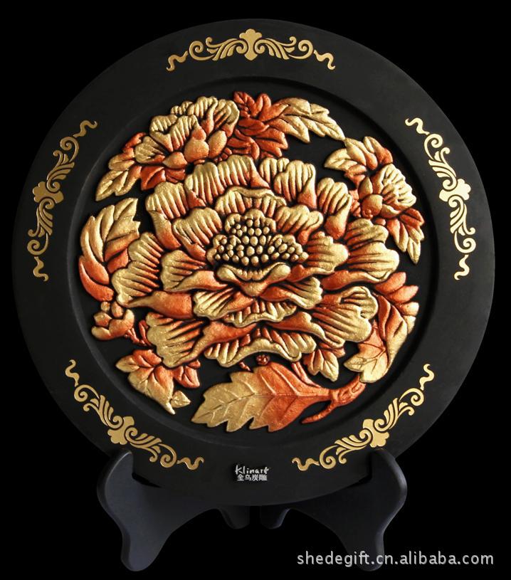 活性炭雕,金乌炭雕,商务礼品炭雕摆件