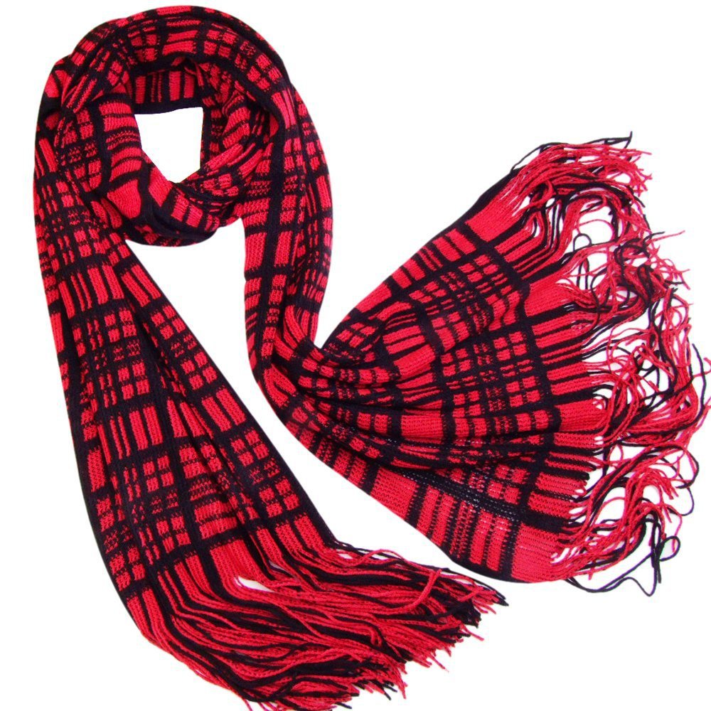 厂家直销,供应时尚爆款女士仿羊绒格子经编围巾