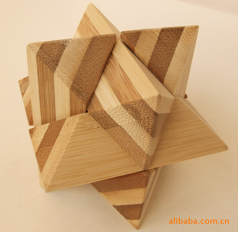 毛竹八角球 鲁班球 成人智力 解锁玩具 益智玩具 木制玩具 1.00元/件 