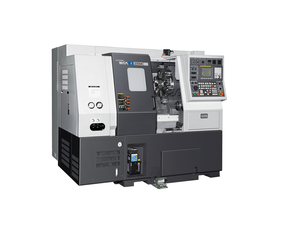 韩国威亚cnc进口机床数控机床数控车床车削中心e200mc通用