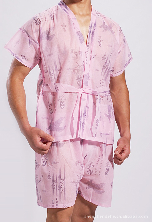 批发供应一次性浴衣一次性桑拿服一次性浴袍一次性浴服汗蒸服