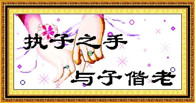 厂家直销 江南绣庄十字绣执子之手与子偕老 11ct 正品保障