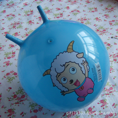 「弹跳器,弹跳鞋,弹跳球」跳跳球 羊角球 玩具球 波波球 充气皮球