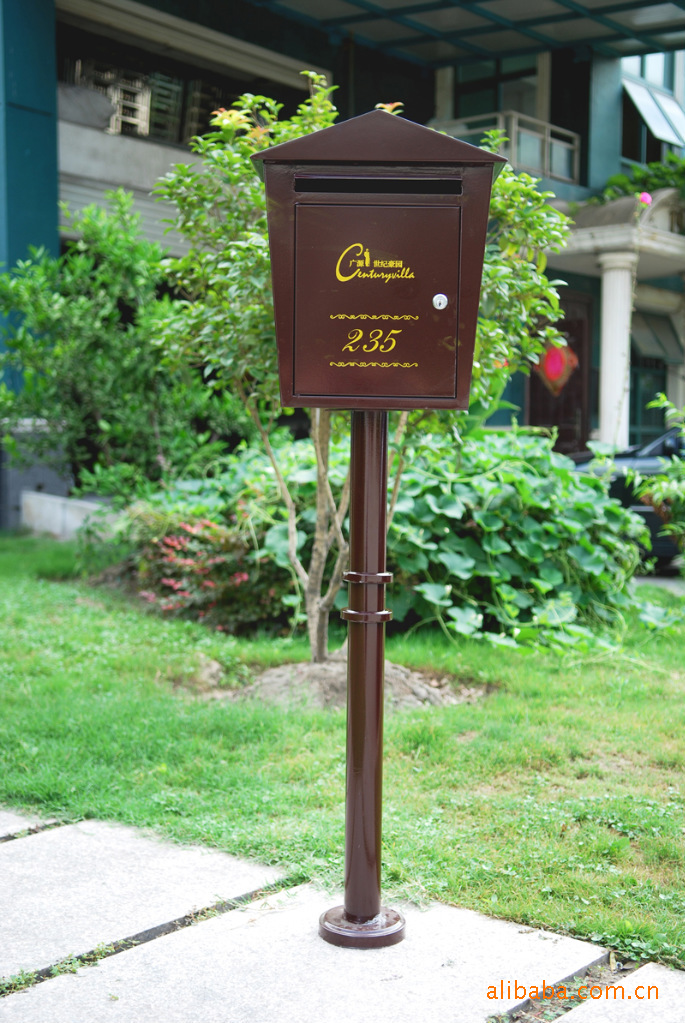 别墅立柱烤漆信报箱