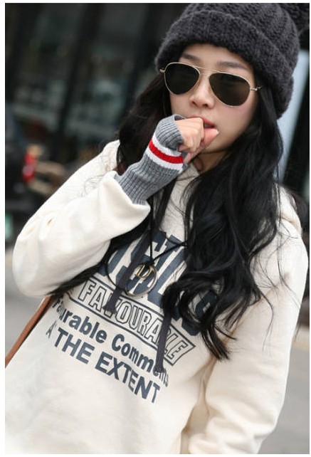 秋冬裸婚时代姚笛童佳倩同款套手指带帽卫衣外套服装 68.00,66.00,64.