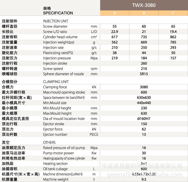 供应通用 3080 伺服塑料圈热固性塑胶专用型注塑机