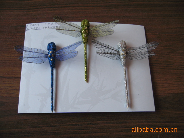 供应精美无纺布蜻蜓图片_3