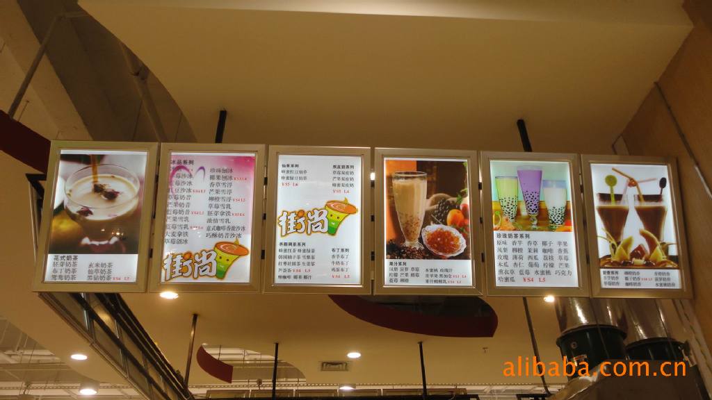 店内灯箱图片大全,超薄_大山谷图库
