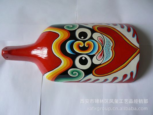 手绘版社火脸谱 鸳鸯戏水/商务礼品/出国礼品/民族手工艺品