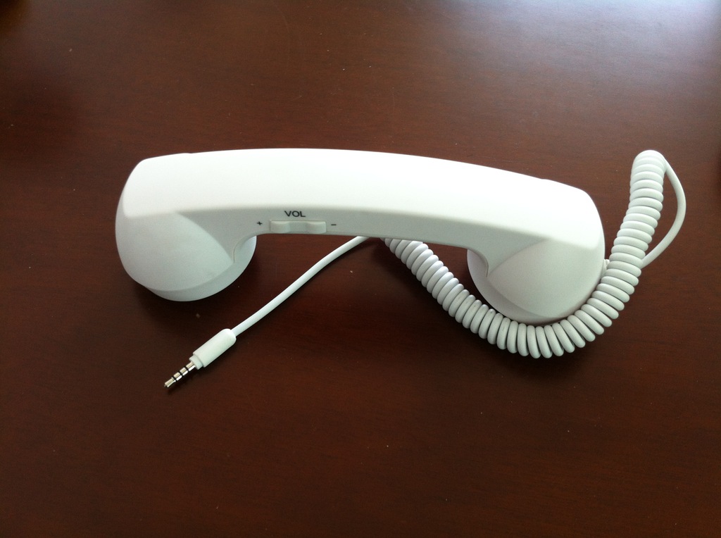 苹果ipone 听筒 iphone 电话听筒 复古电话机 3.5口通用 防辐射