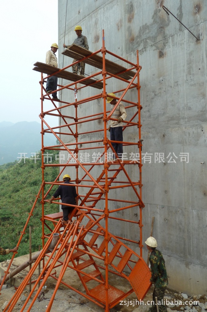 正品 高空作業腳手架 安全爬梯 橋樑 高墩安全腳手架系統 (圖)