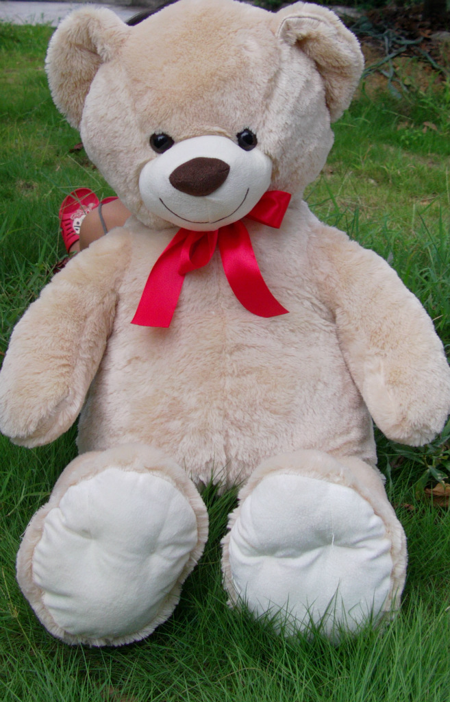 1米毛绒熊熊大型玩具毛绒熊熊日韩畅销玩具出口毛绒玩具熊