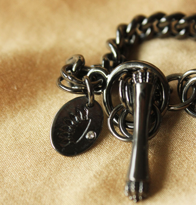 青岛首饰批发 欧美新款 jc 酷黑金属璀璨合金项链