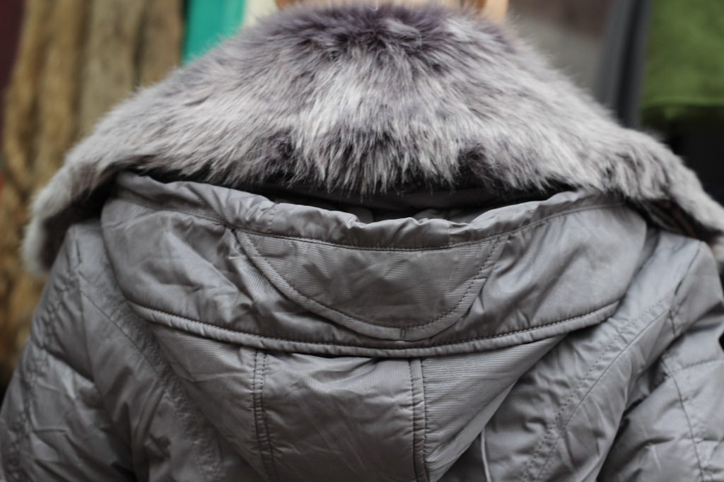 冬季新款 欧美范 高品质大毛领显瘦修身中长款羽绒服女一件代发