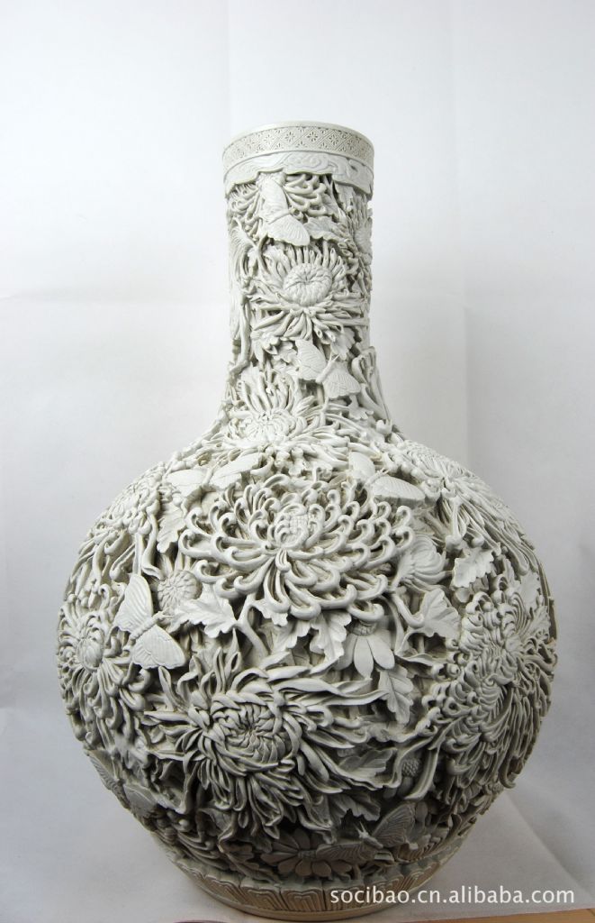 商务礼品收藏瓷 雕刻九龙天球大厅摆件】价格,厂家,图片,陶瓷工艺品