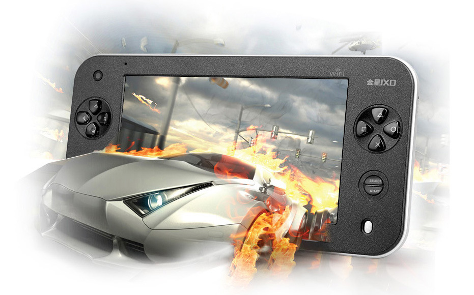 jxd s7100 7寸电容屏 智能平板游戏机 安卓2.3系统 8g硬盘