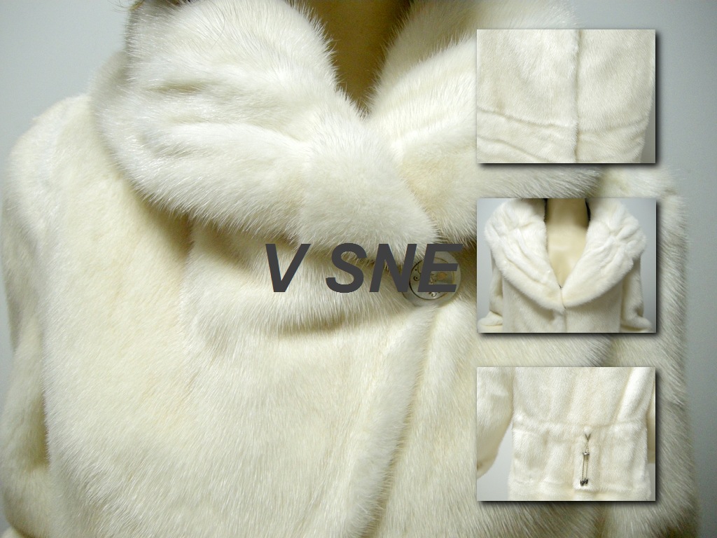 进口美国水貂裘皮皮草泡泡袖1