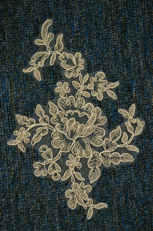 服装辅料蕾丝花朵 大型装饰花朵 刺绣盘骨线蕾丝花朵