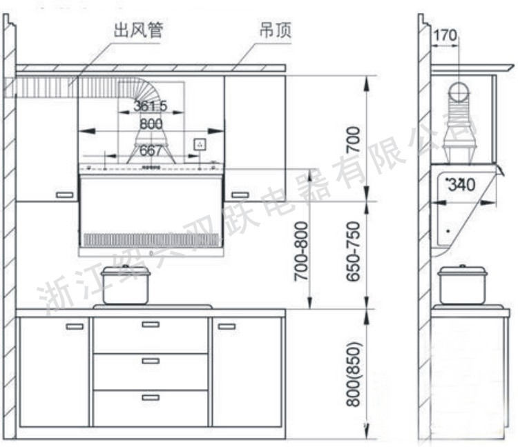 嵊州油煙機近吸式抽油煙機批發燃氣灶廚具 脫排廚衛電器 煙機廠家