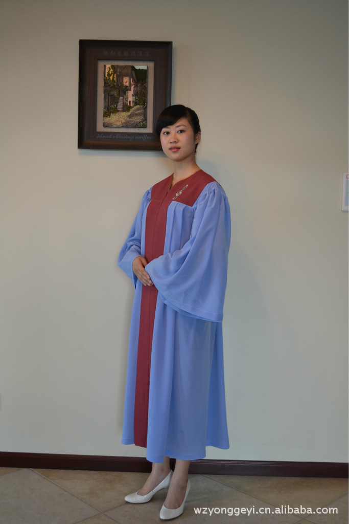 教会新款圣诞节服装,唱诗班礼服,合唱团诗袍p-016