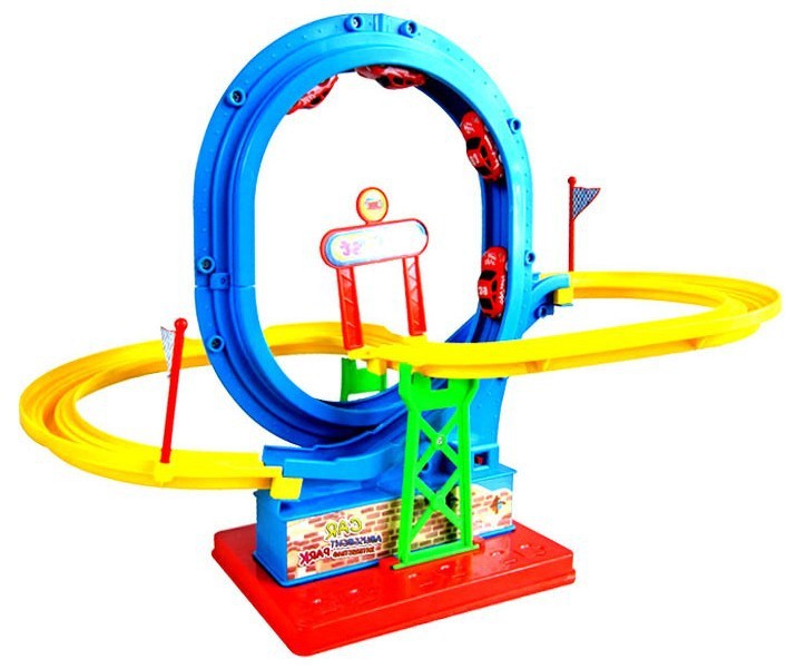 电动音乐轨道云霄飞车a33371电动轨道玩具迷你赛车场益智玩具