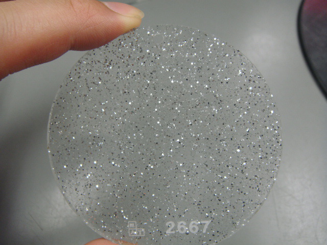 寻求3mm透明带闪粉亚克力板材