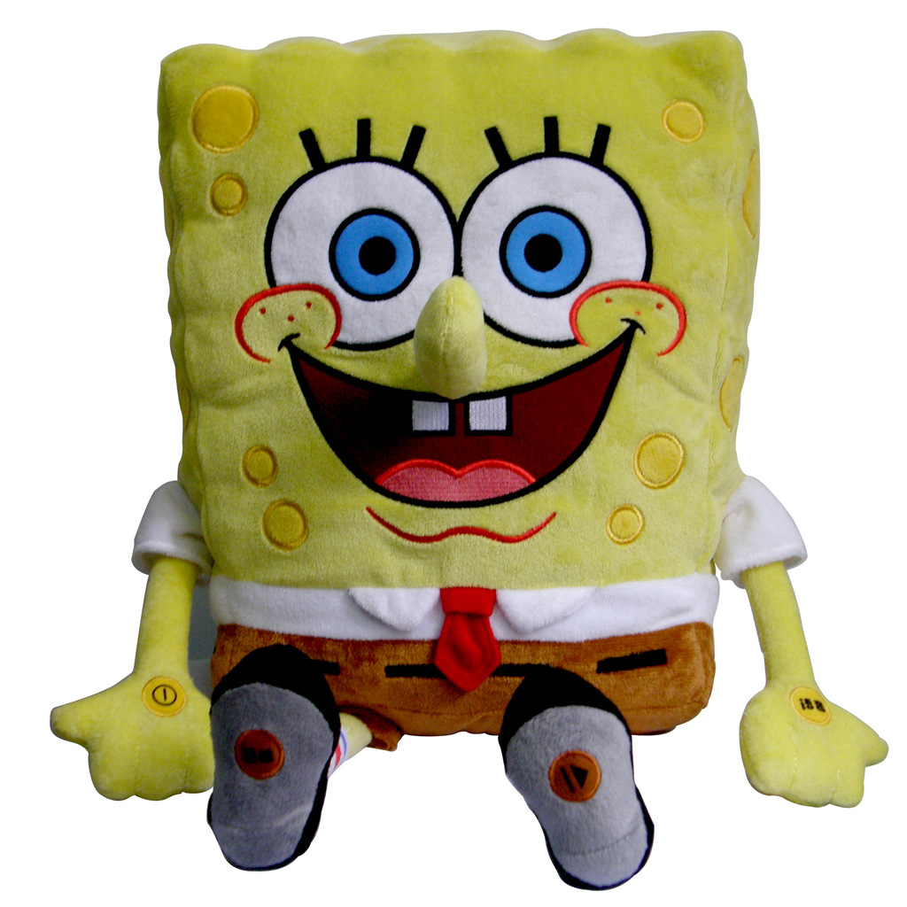 会对话会说话的智能玩具 海绵宝宝早教智能玩具 毛绒故事机 包邮