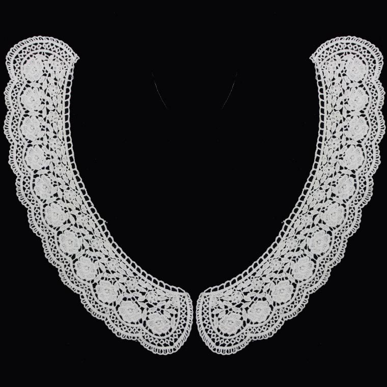 服装百搭围领 diy棉线领花