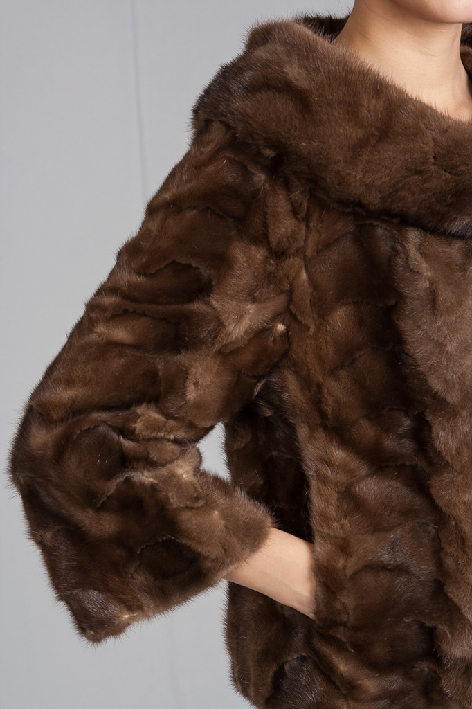 女装皮草 批发零售 月牙花 裘皮 拼貂诚招平台商合作图片_8