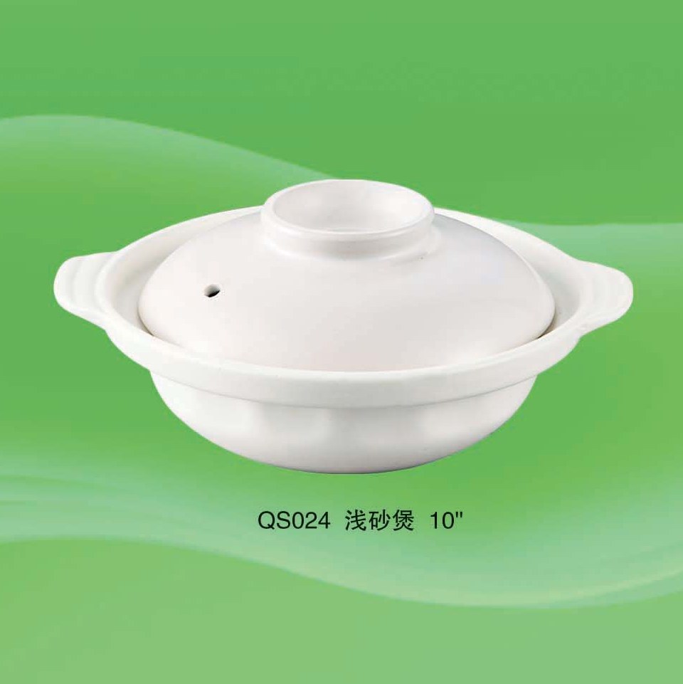 耐高温陶瓷煲 批发双耳浅砂锅 砂锅煲 耐热砂锅 潮州陶瓷锅