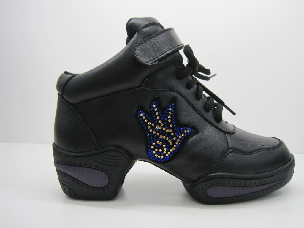 真皮现代舞鞋 爵士鞋 舞蹈鞋 女子透气增高鞋 跳舞鞋 健身鞋