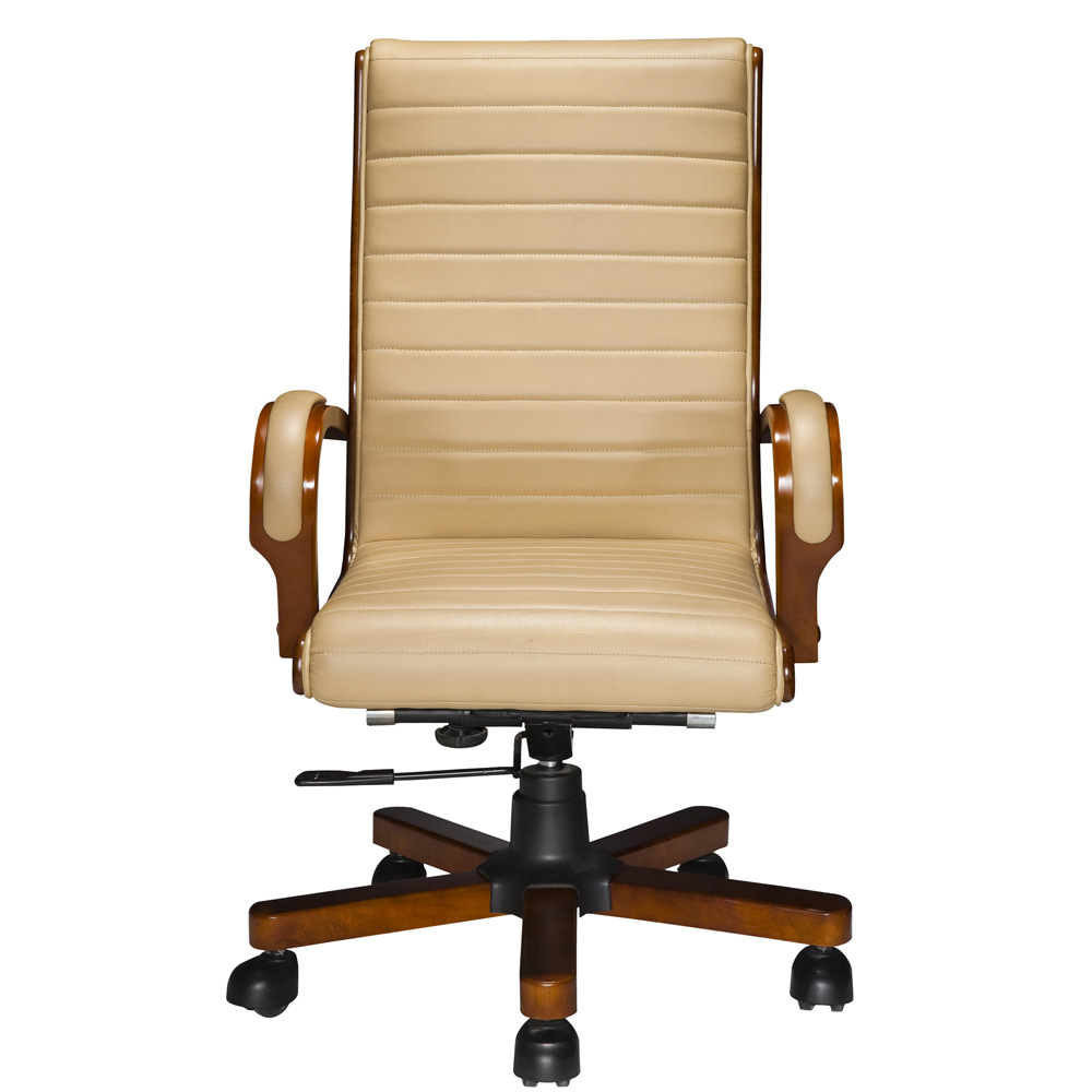 厂家直销办公椅中班椅经理椅木扶手椅木脚椅