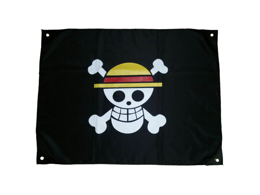 饰品,工艺品,礼品 节庆婚庆用品 旗帜,旗杆 海贼王草帽海贼团小旗四角