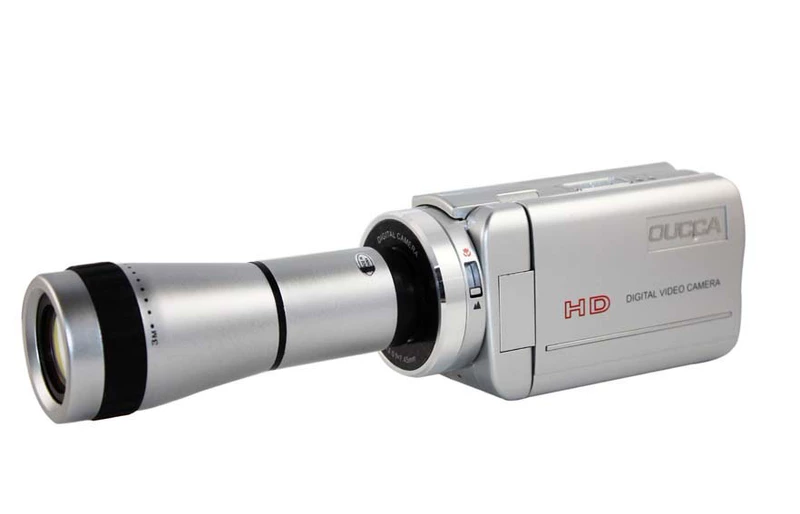 OUCCA Ouka HDV-A998 với kính viễn vọng tele 720P HD kỹ thuật số 1600 nội suy cao nhất máy quay gopro hero 7