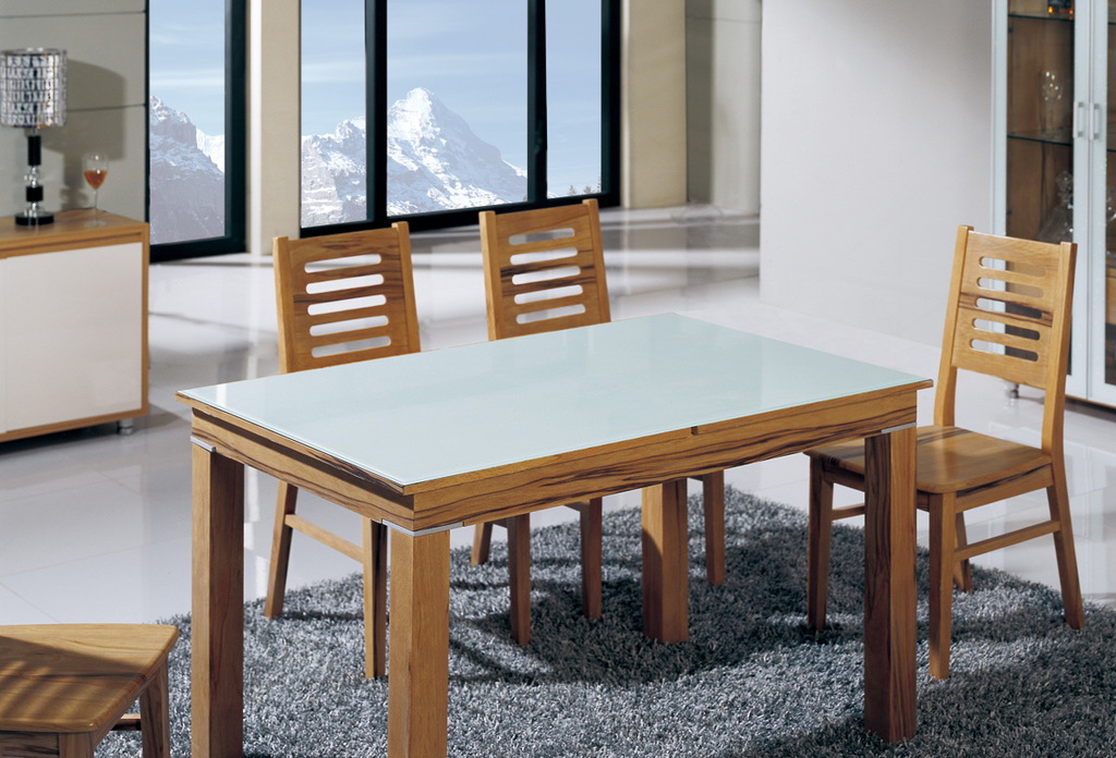 板式榉木餐桌图片_6