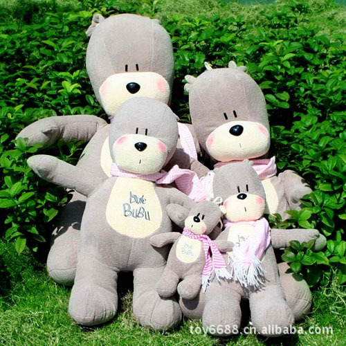 批发毛绒玩具bubu熊 布布熊 little bubu熊公仔 抱熊40cm