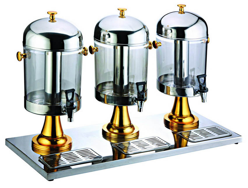 三头镀金果汁鼎 jd-3a