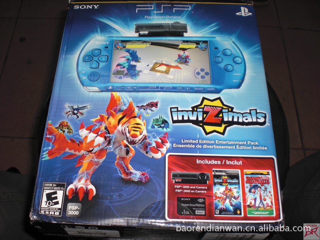 宝任电玩出售《隐形妖怪》限定版psp带美食从天而降正版游戏