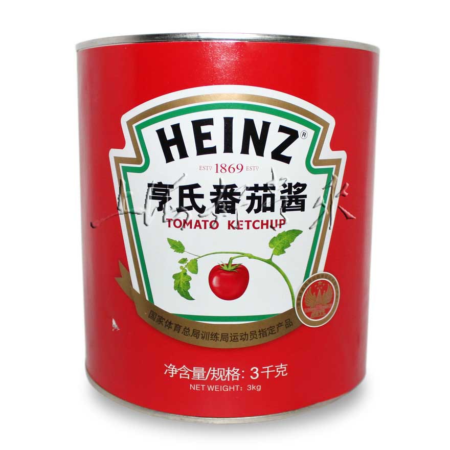 供应 西餐料理 heinz亨氏番茄膏3kg 肯德基高浓度番茄酱 调味品