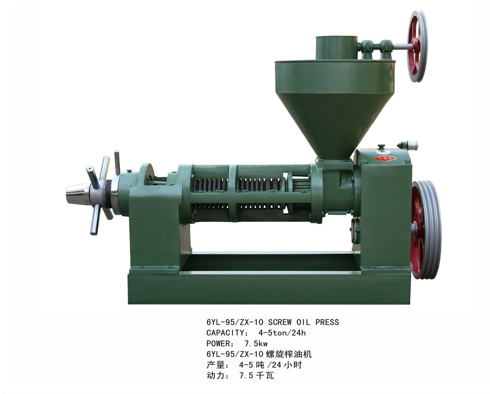 95型榨油机榨螺安装法图片