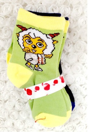 好质量 可爱卡通儿童袜子 糖果色喜羊羊儿童袜 袜子批发图片,好质量