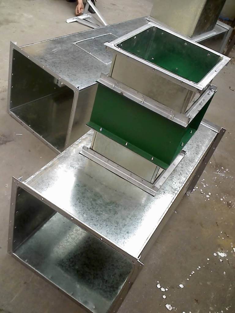 厂家直销:通风设备/白铁加工非标,标准定制风管配件/45度方弯头