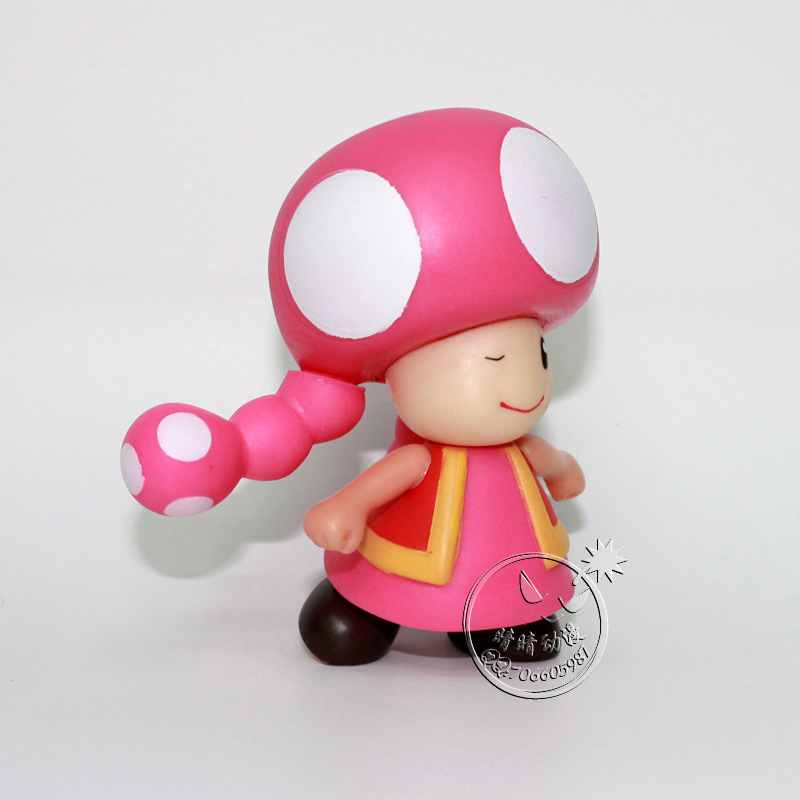 批发供应动漫游戏公仔玩偶super mario超级玛丽马里奥-蘑菇女孩