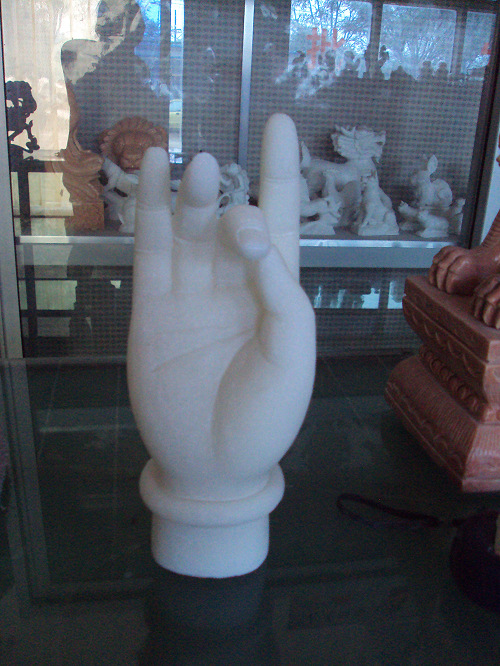 供应大量新款佛手石雕工艺品 石雕佛像 四川汉白玉石料佛雕